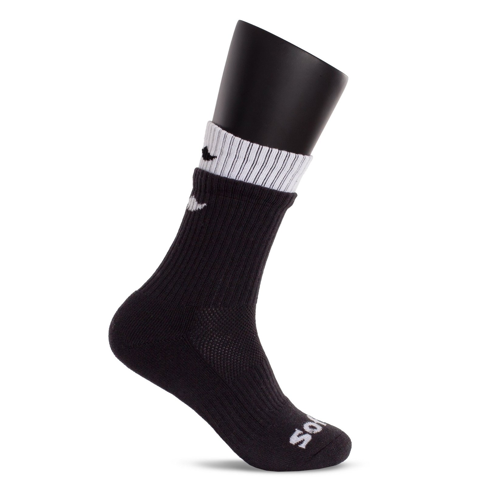 calcetines softee doble negro blanco 5