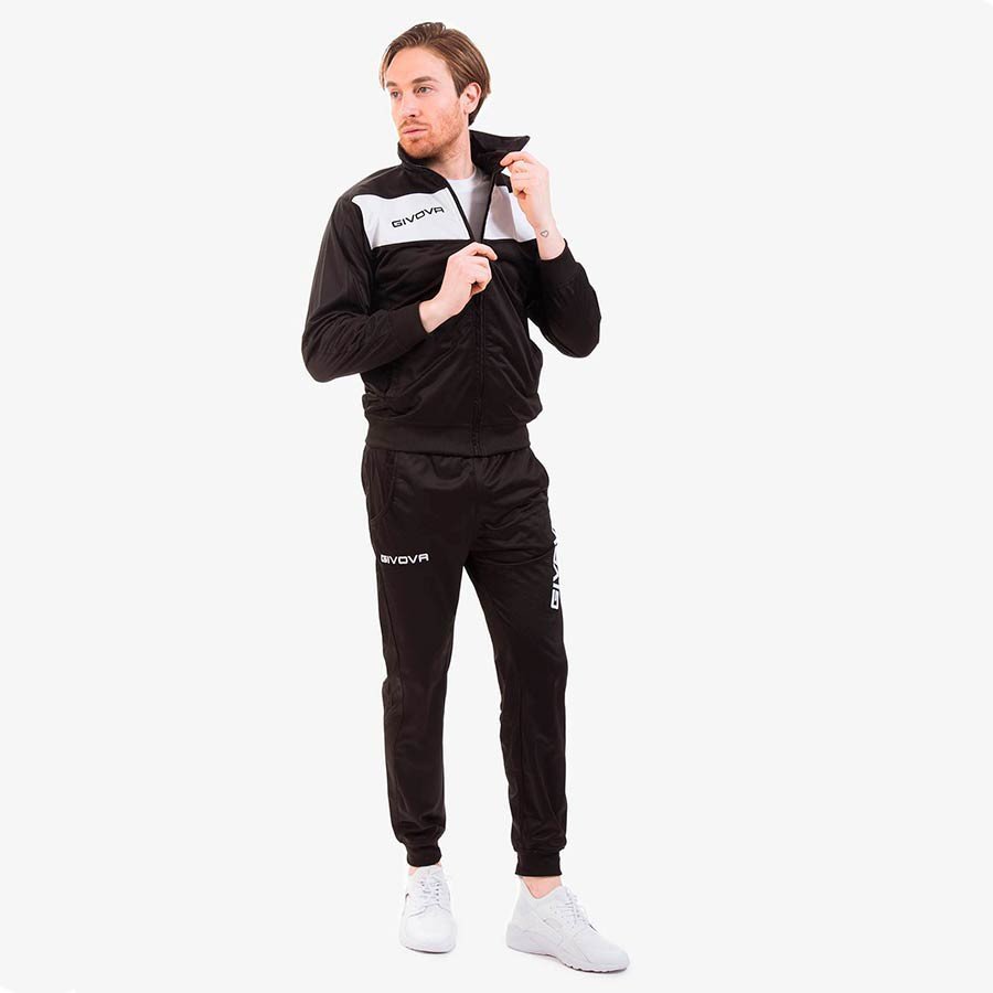 chándal givova visa negro blanco 1