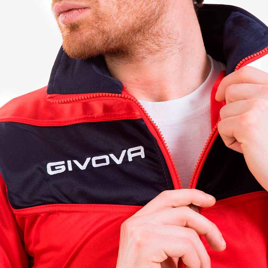 chándal givova visa rojo marino 1