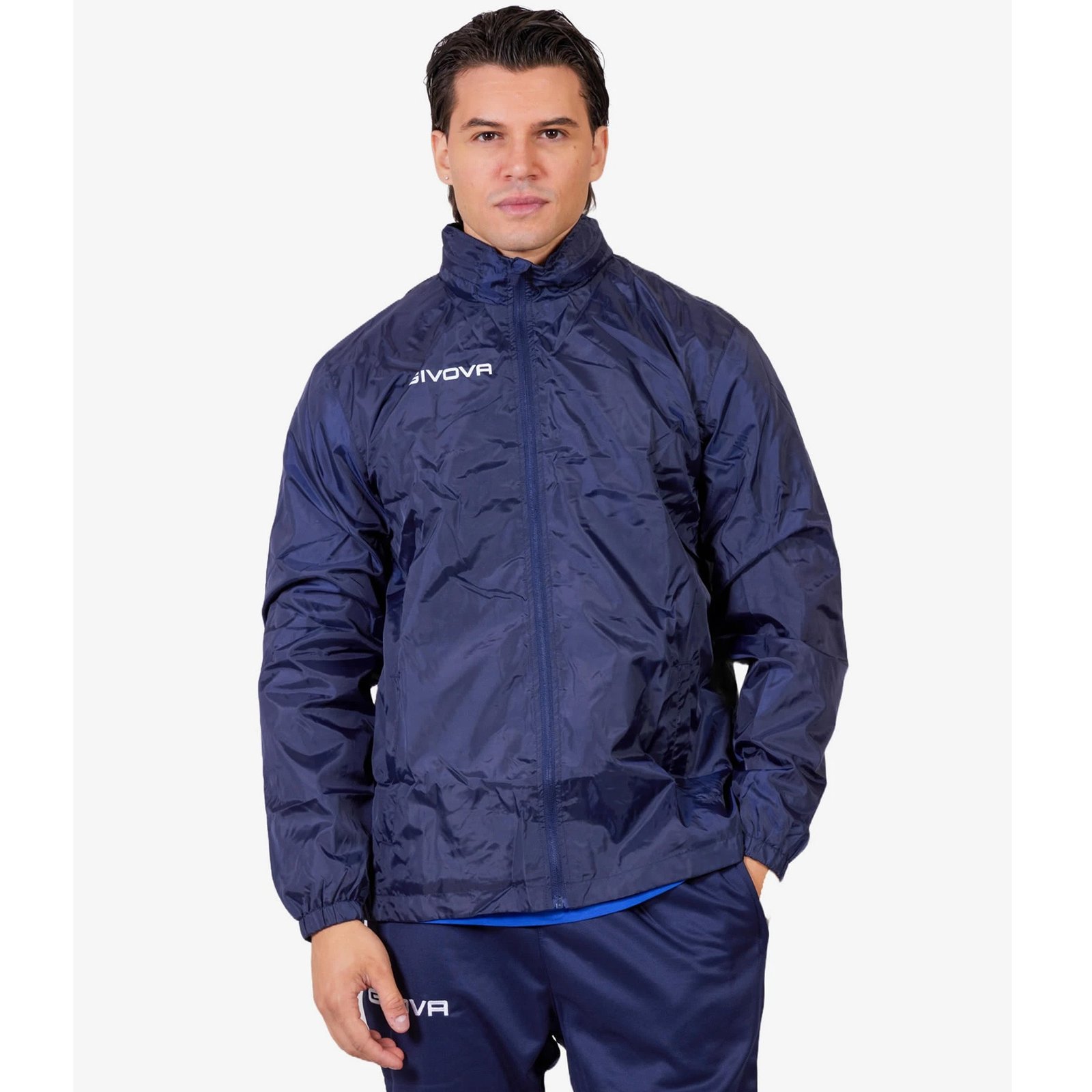 chubasquero givova rain master marino 1