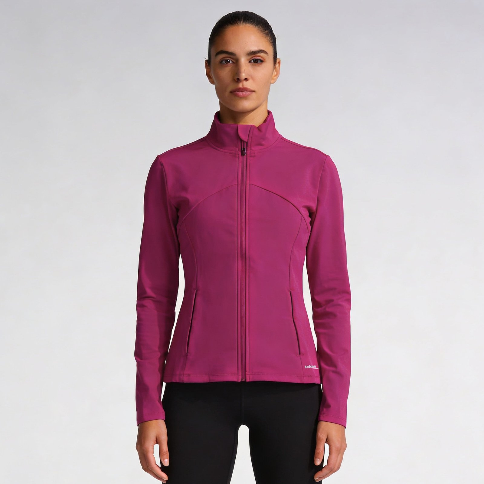 jacket de mujer softee fusion granate