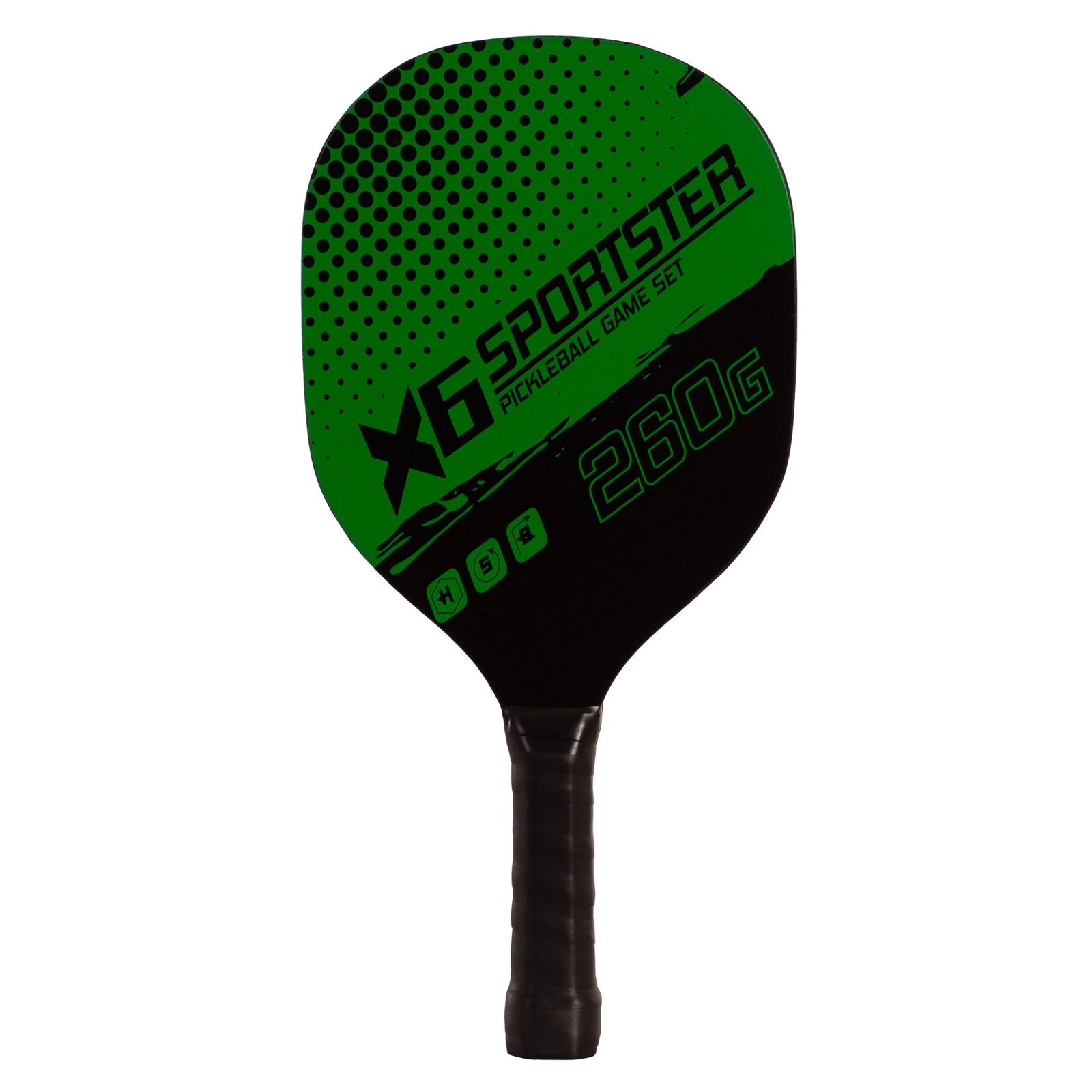 set de 2 palas pickleball madera con 4 pelotas verde 2