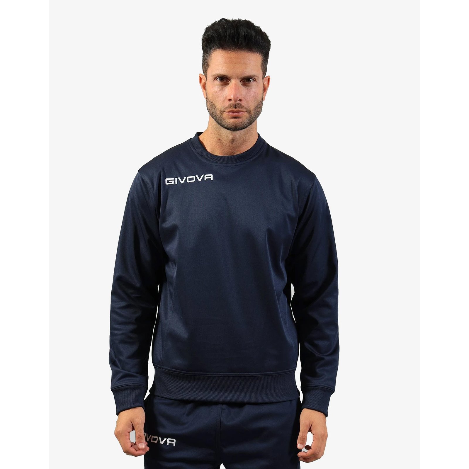 sudadera givova one cuello redondo marino
