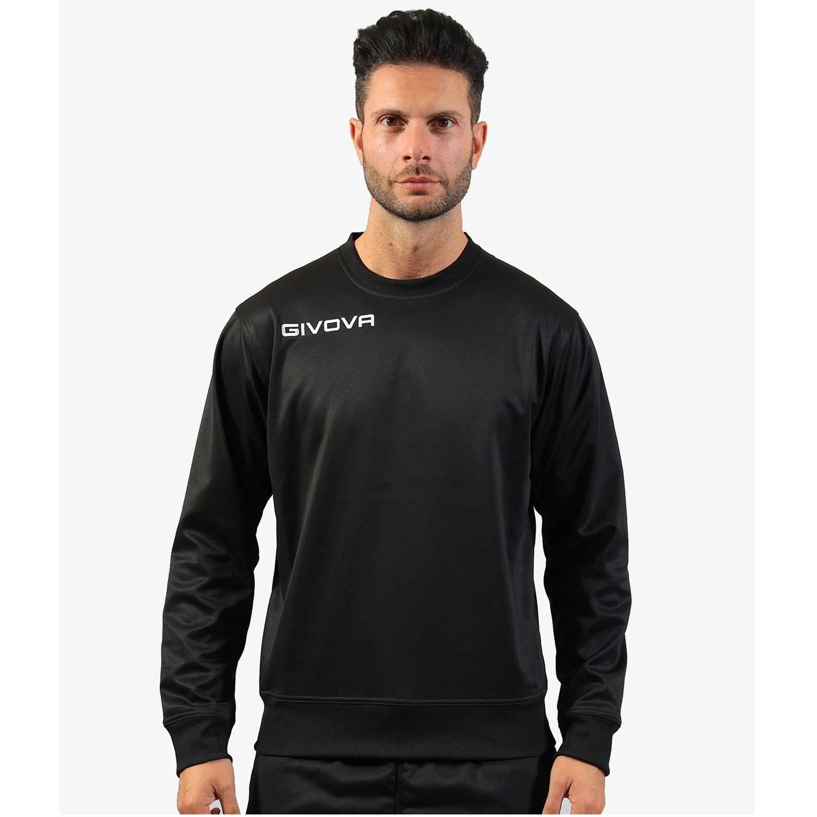 sudadera givova one cuello redondo negro 1