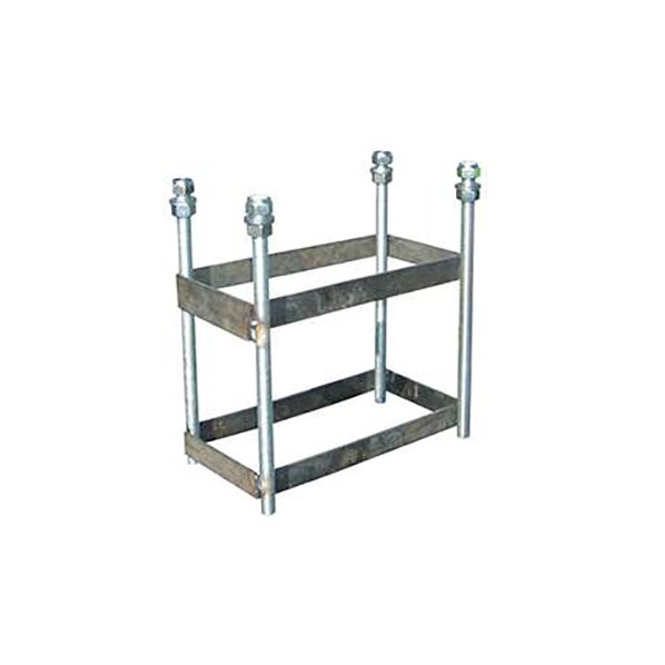 jgo canastas galvanizadas baloncesto monotubo new tubo 114 mm fijas con base anclaje-sin tablero,aro 4