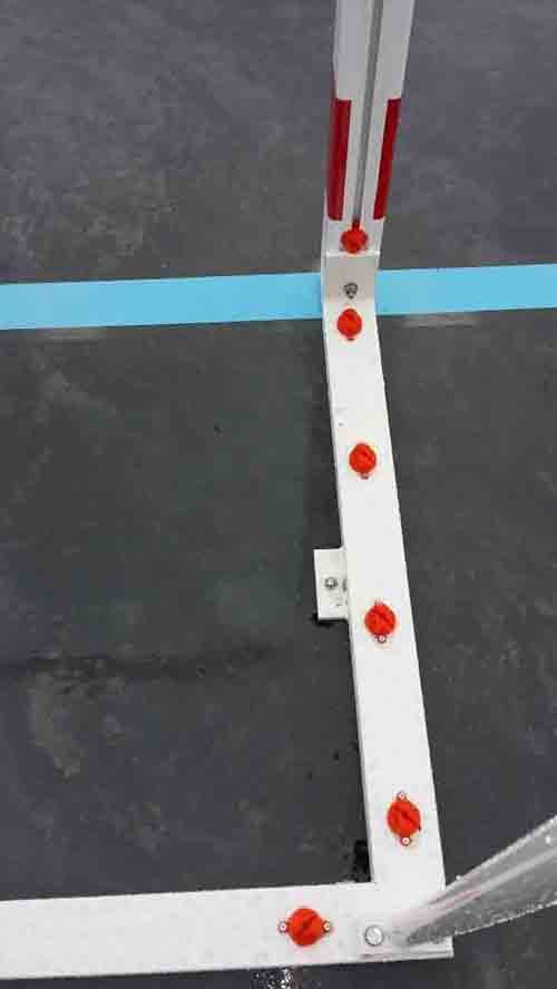 juego porterías f.sala/balonmano aluminio trasladables 80x80mm con base 80x40mm 2