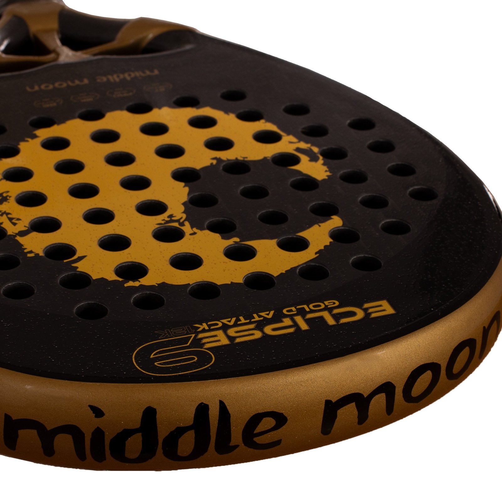 pala de pádel middle moon eclipse 9 gold attack 12k