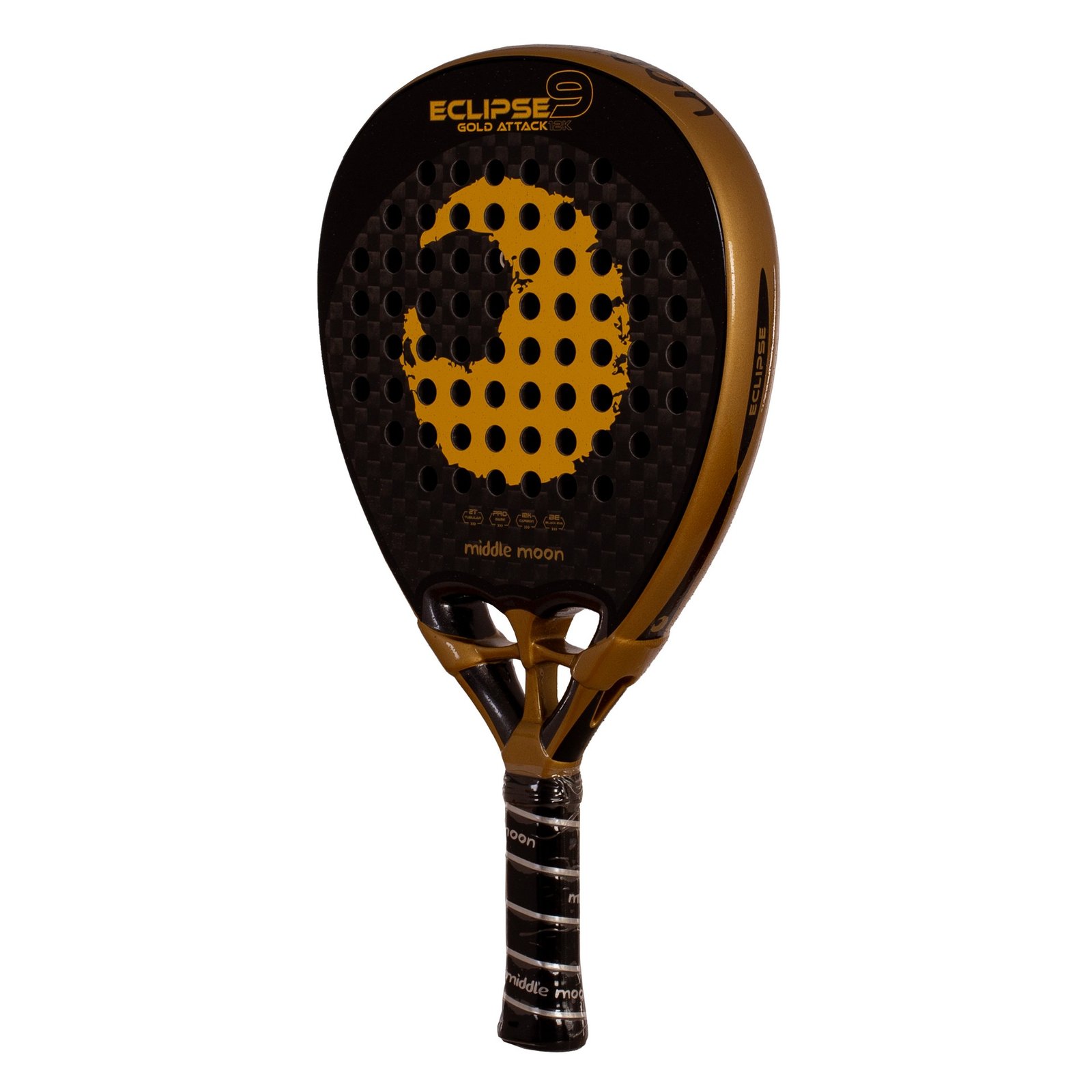 pala de pádel middle moon eclipse 9 gold attack 12k 2