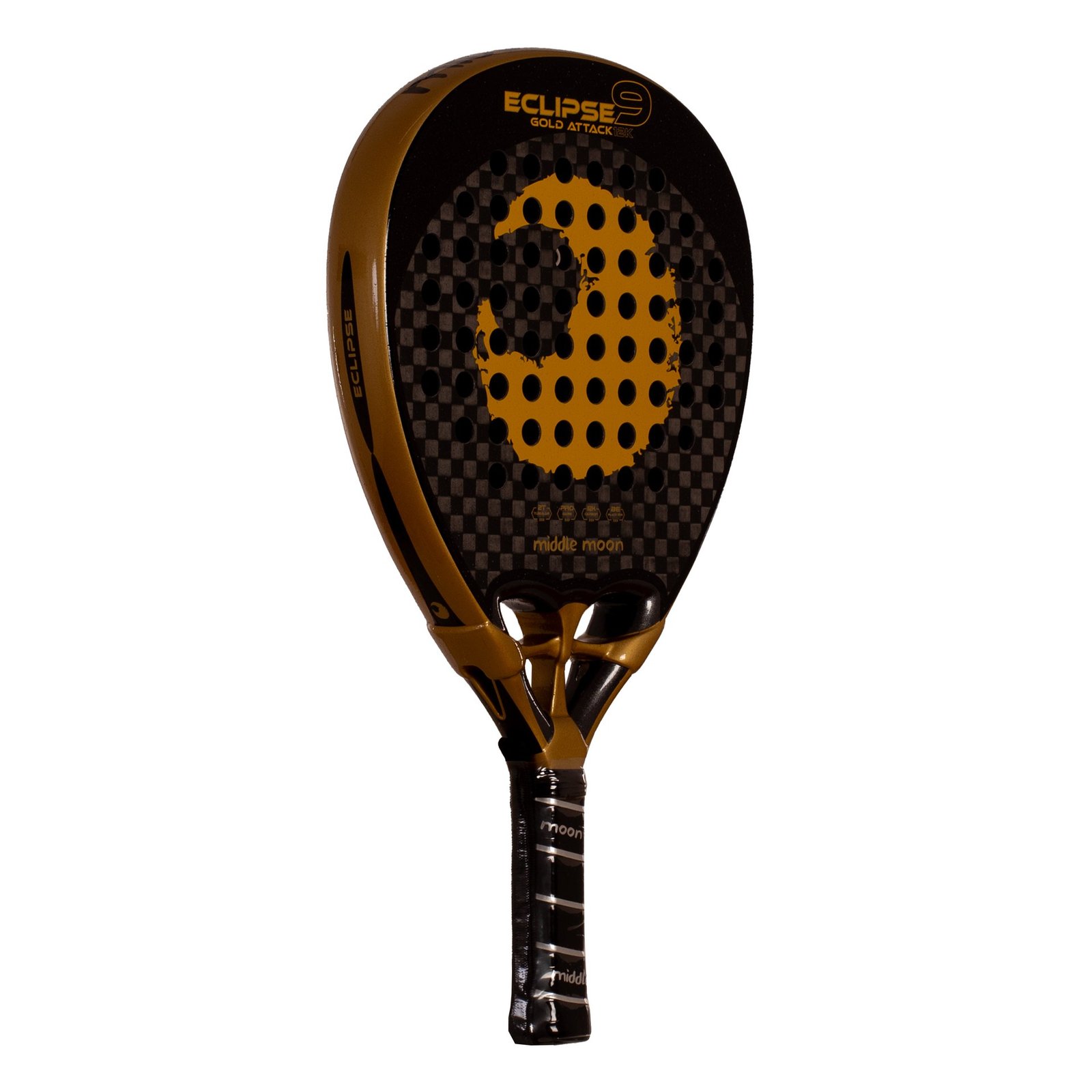 pala de pádel middle moon eclipse 9 gold attack 12k 4