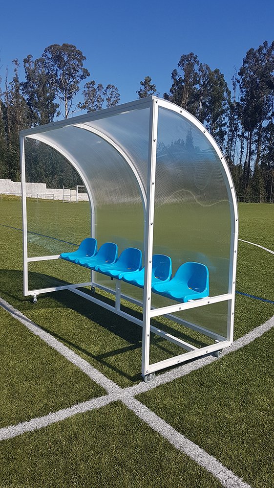 banquillo de suplentes 4 plazas