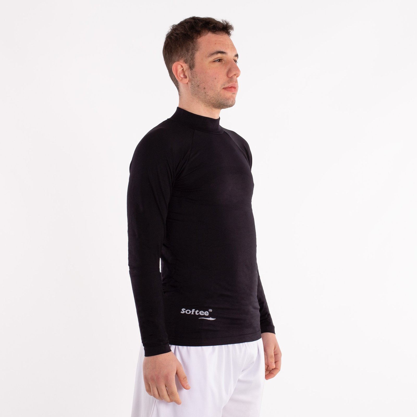 camiseta térmica softee bubble adulto negro 1