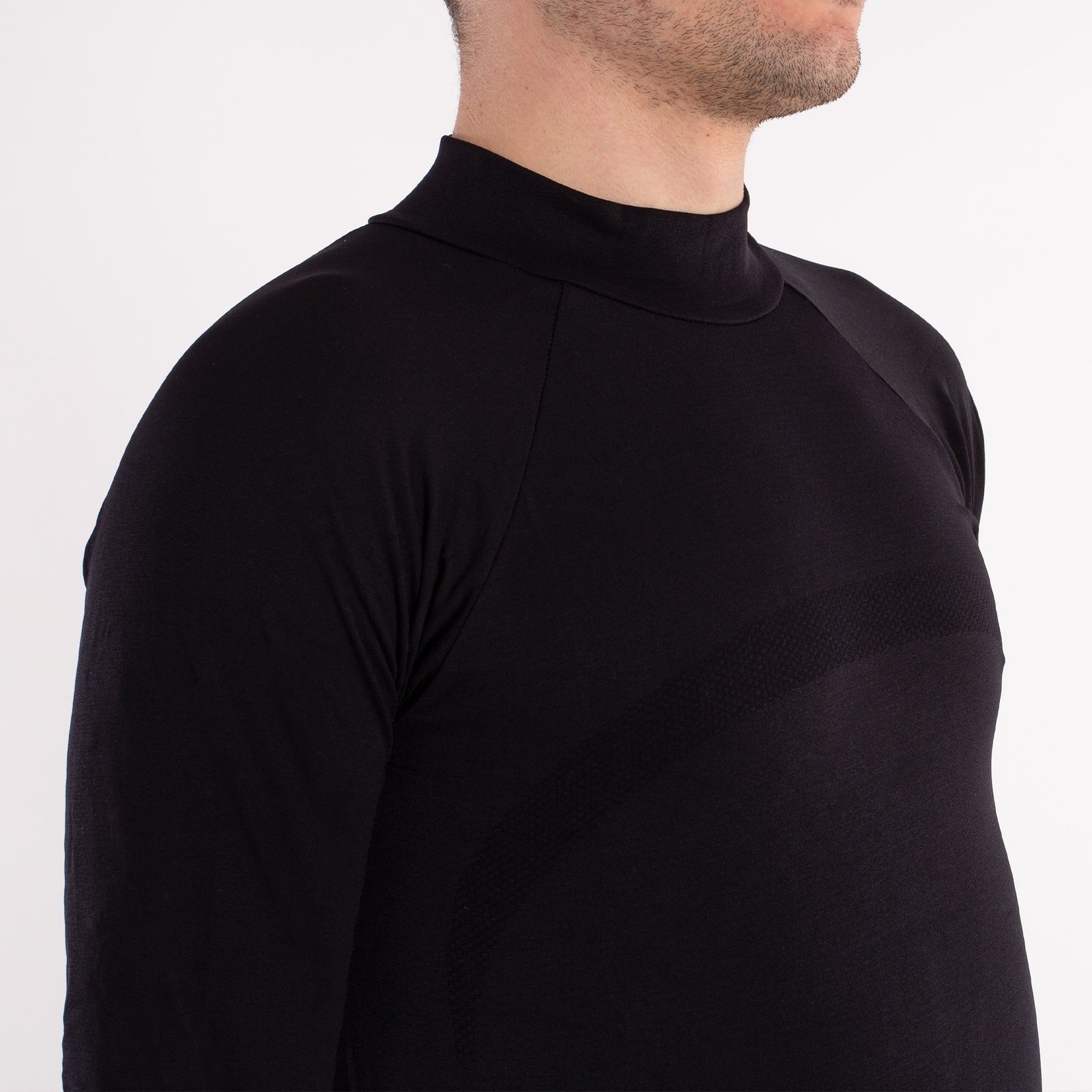 camiseta térmica softee bubble adulto negro 3