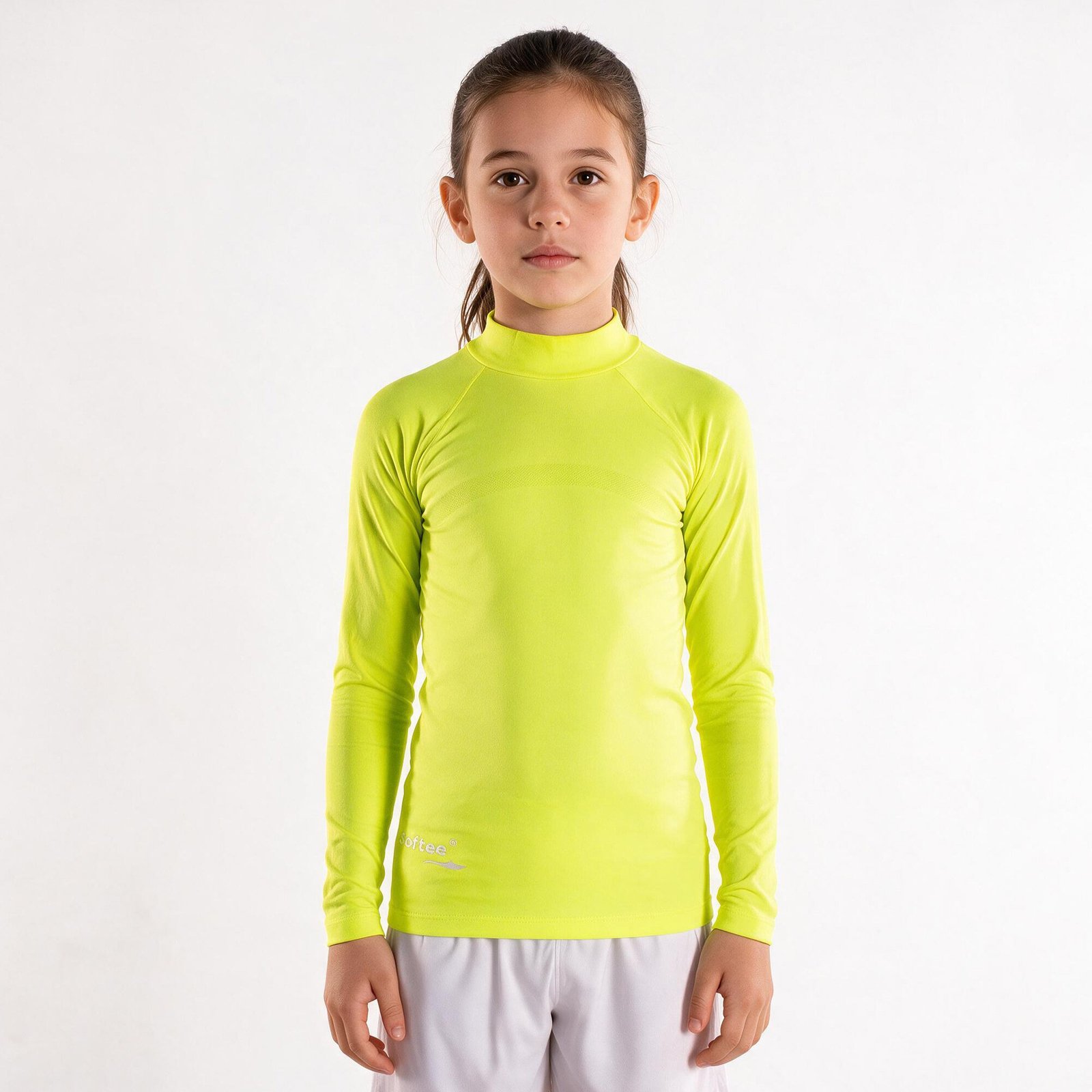 camiseta térmica softee bubble infantil amarillo flúor 5