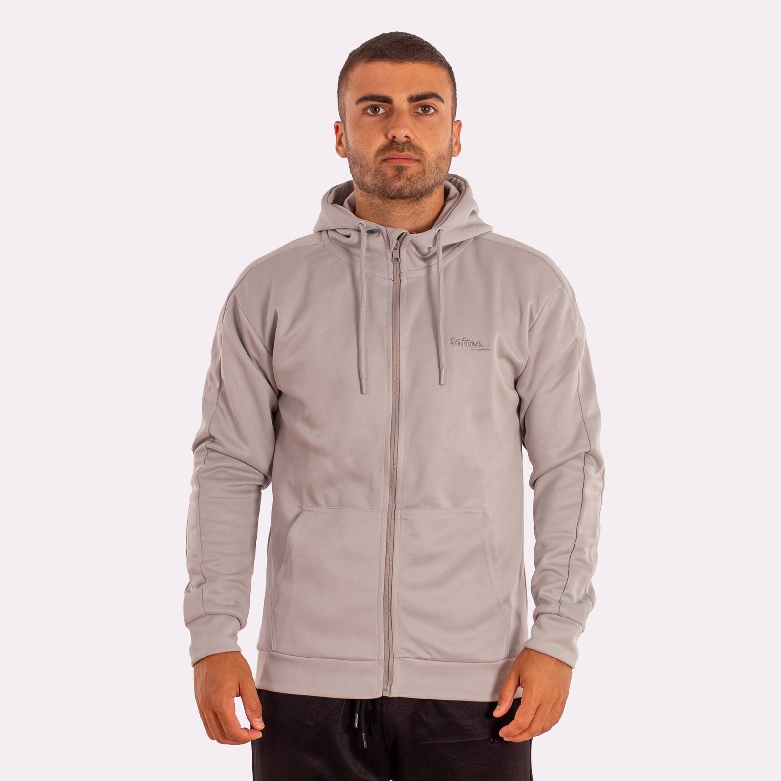 chaqueta cremallera softee elegant adulto gris