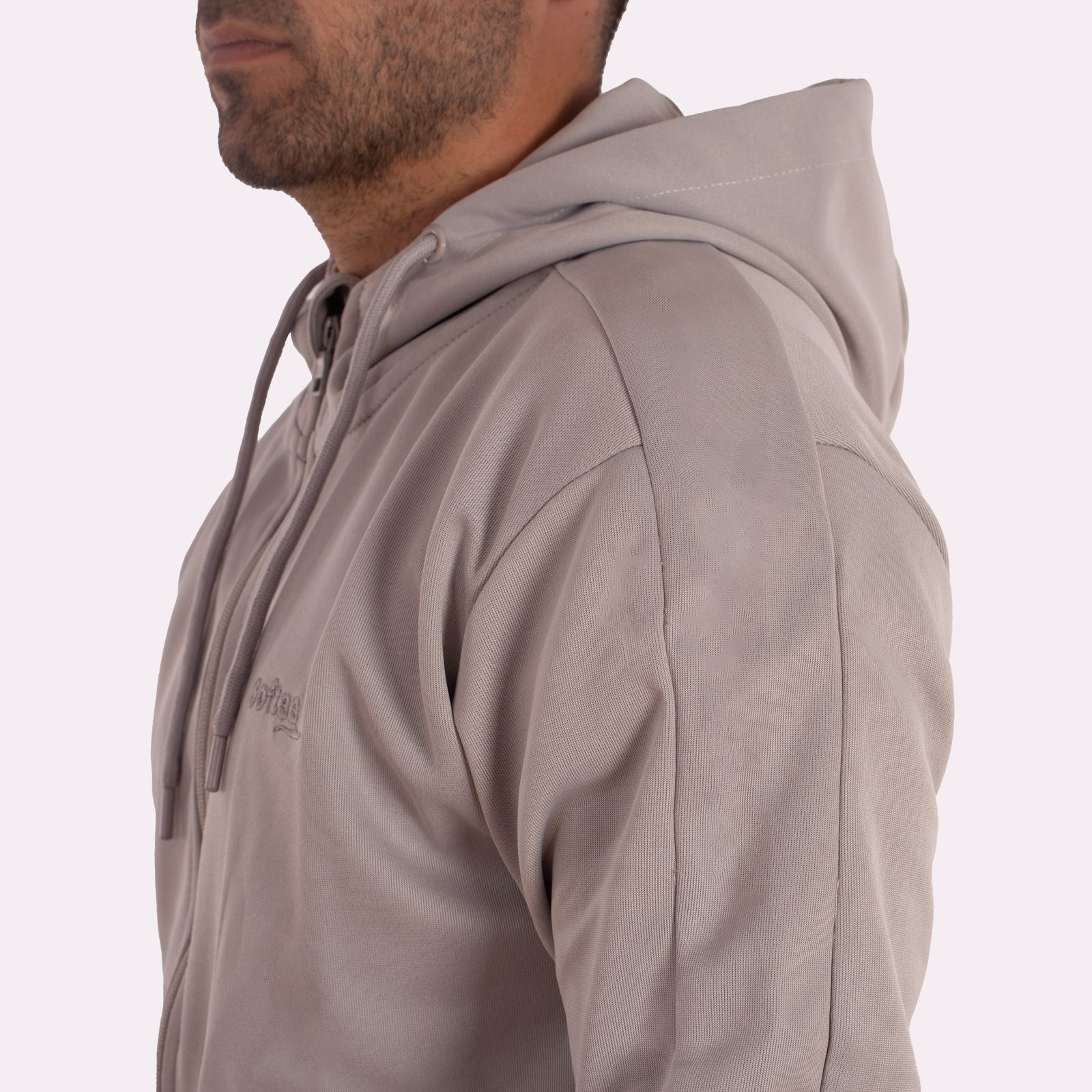 chaqueta cremallera softee elegant adulto gris 2