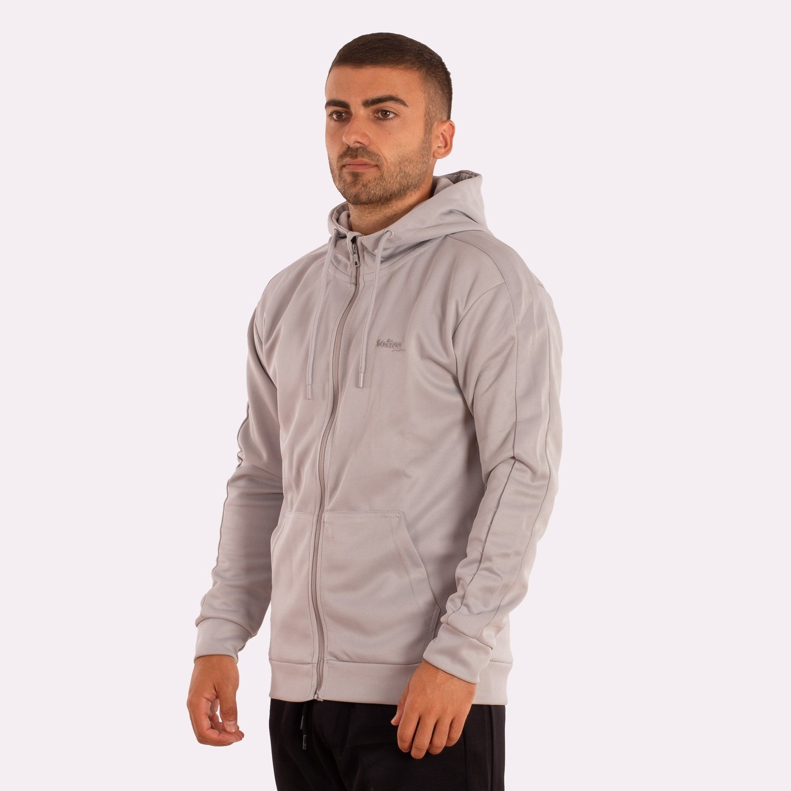 chaqueta cremallera softee elegant adulto gris 3