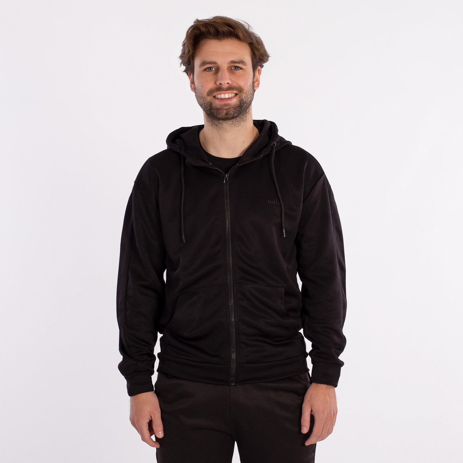 chaqueta cremallera softee elegant adulto negro 4