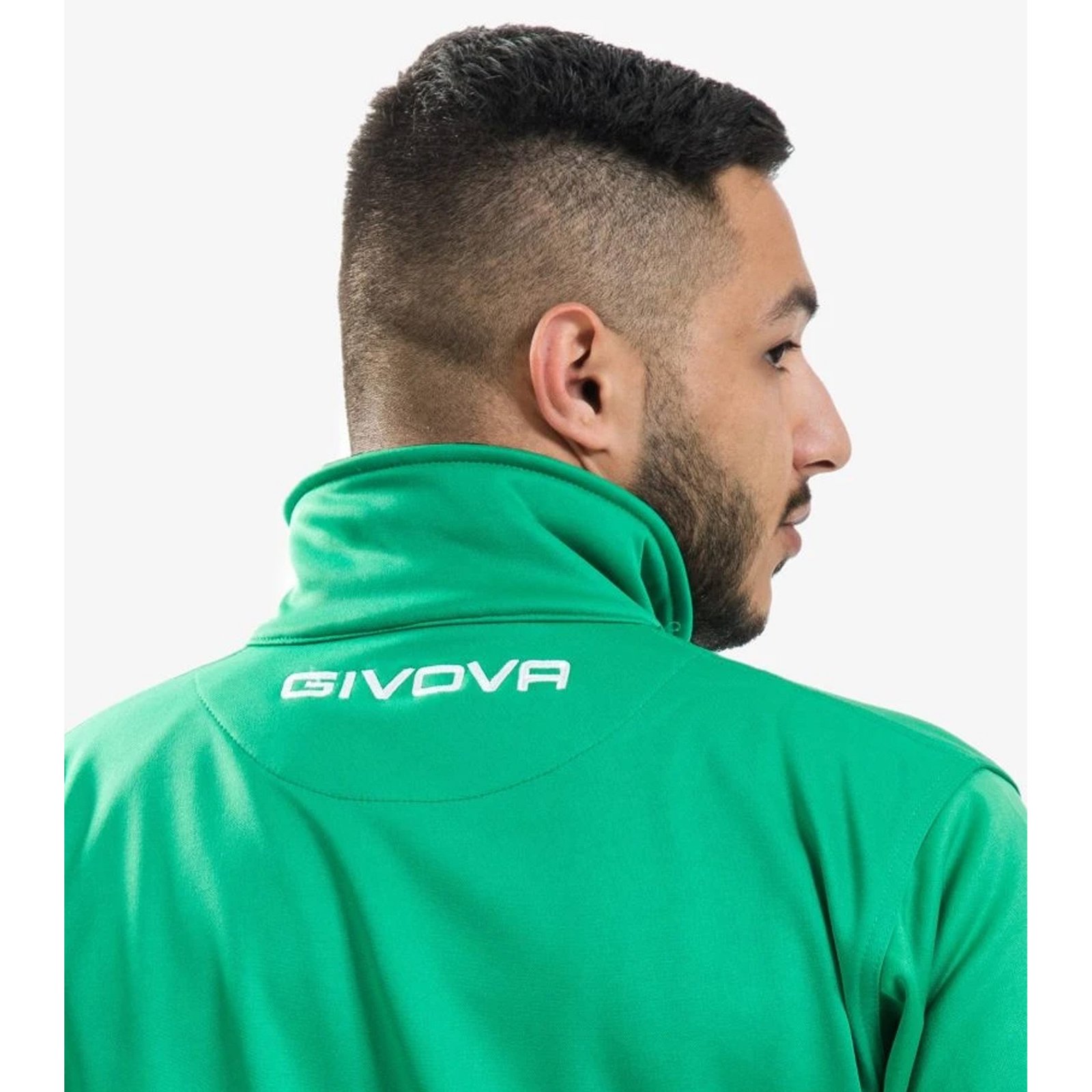 chándal givova tuta one full zip verde negro 1