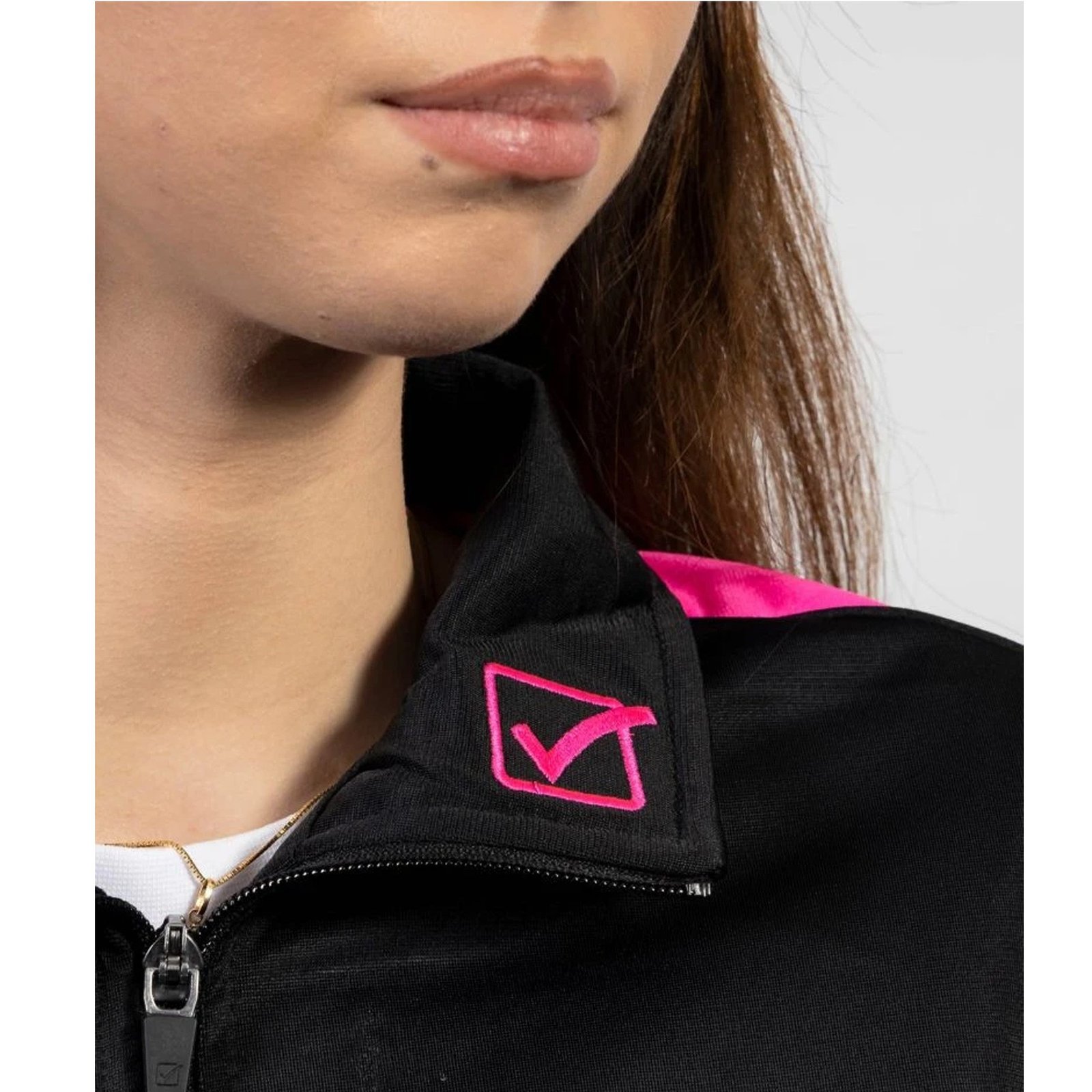 chándal givova tuta revolution fluor negro fucsia 1