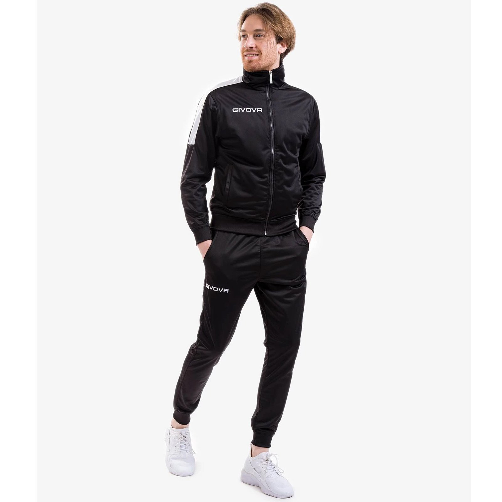 chándal givova tuta revolution negro blanco 1