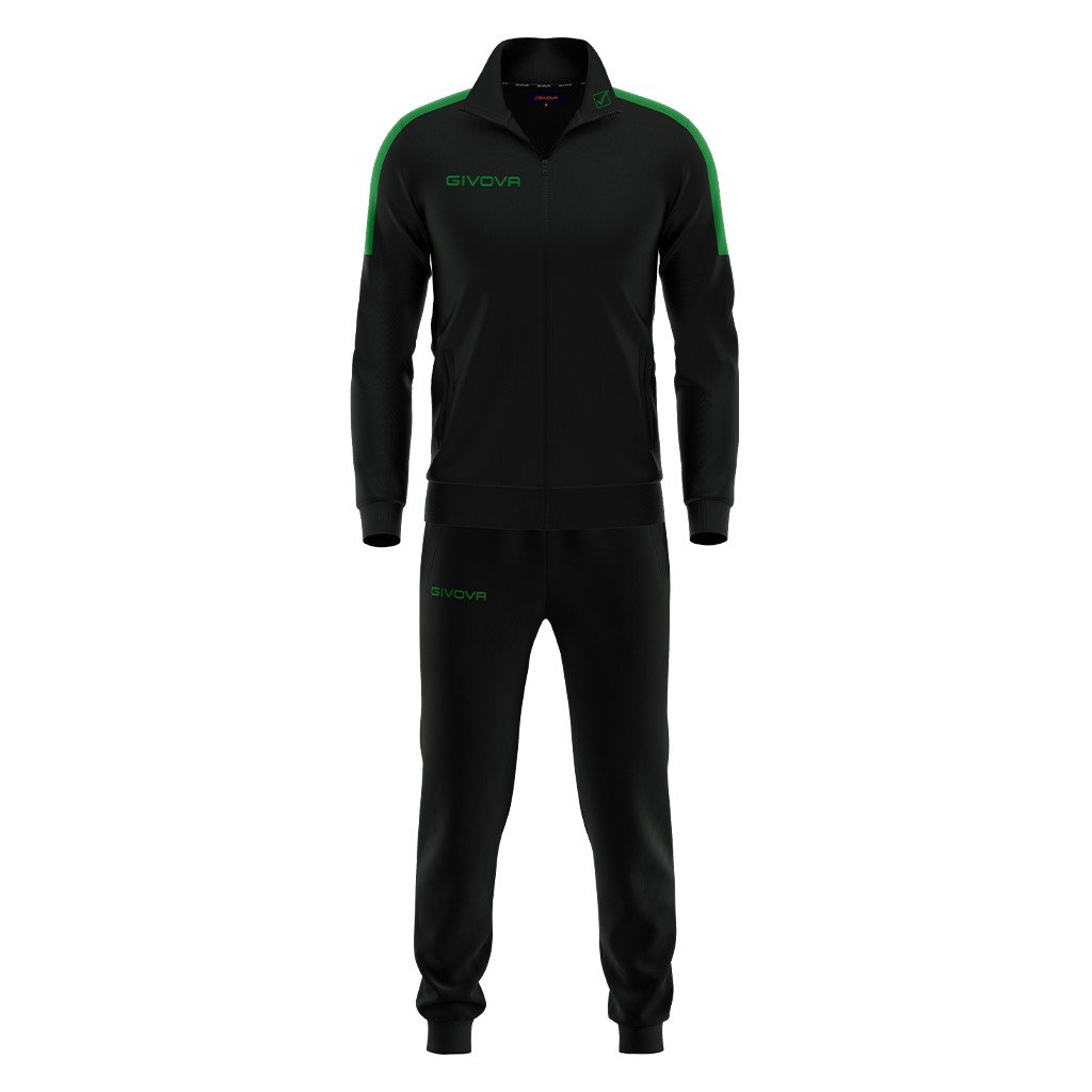 chándal givova tuta revolution negro verde
