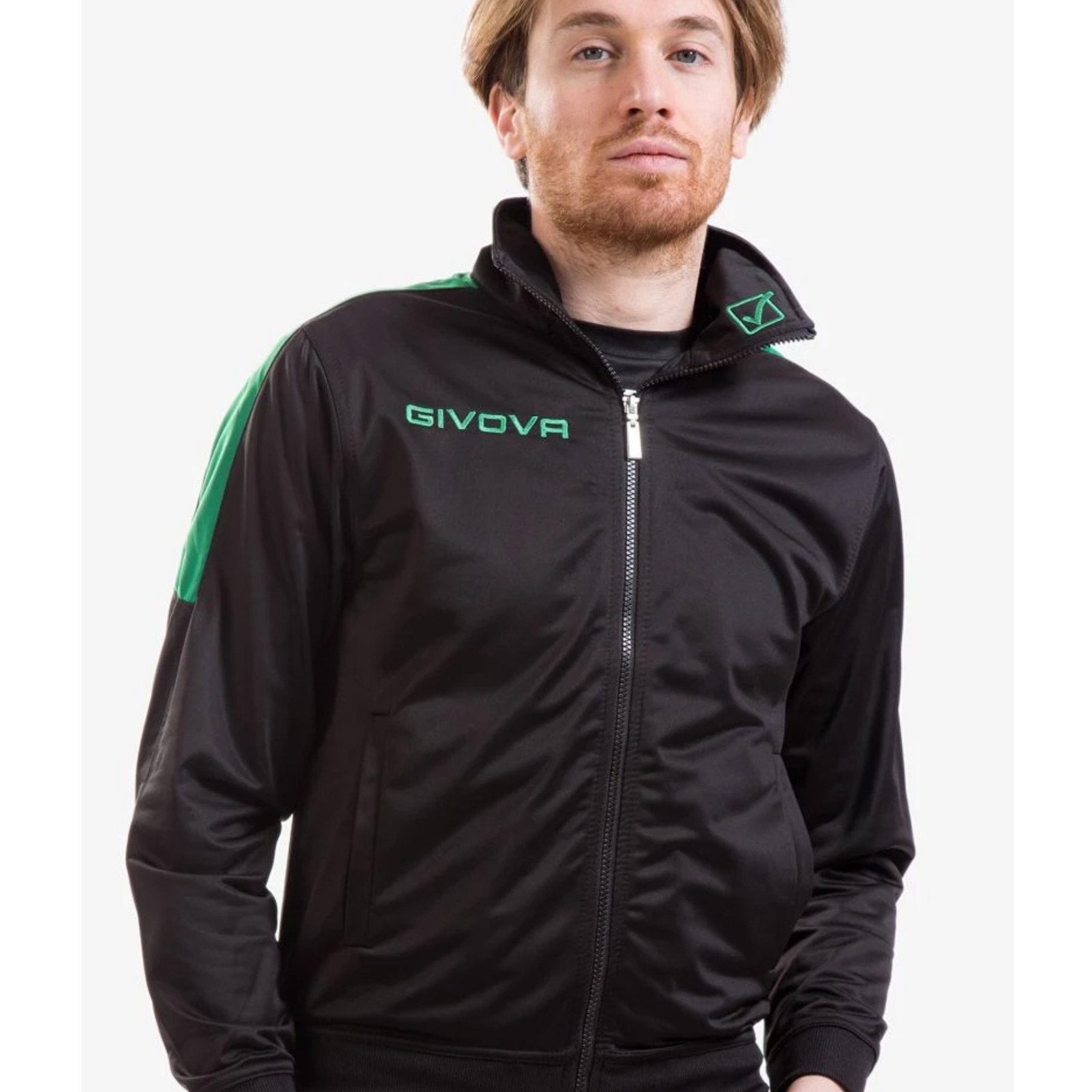 chándal givova tuta revolution negro verde 1