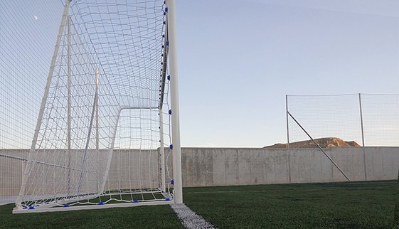 jgo porterías fútbol 7 metálicas trasladables tubo 80 mm reglamentarias 1