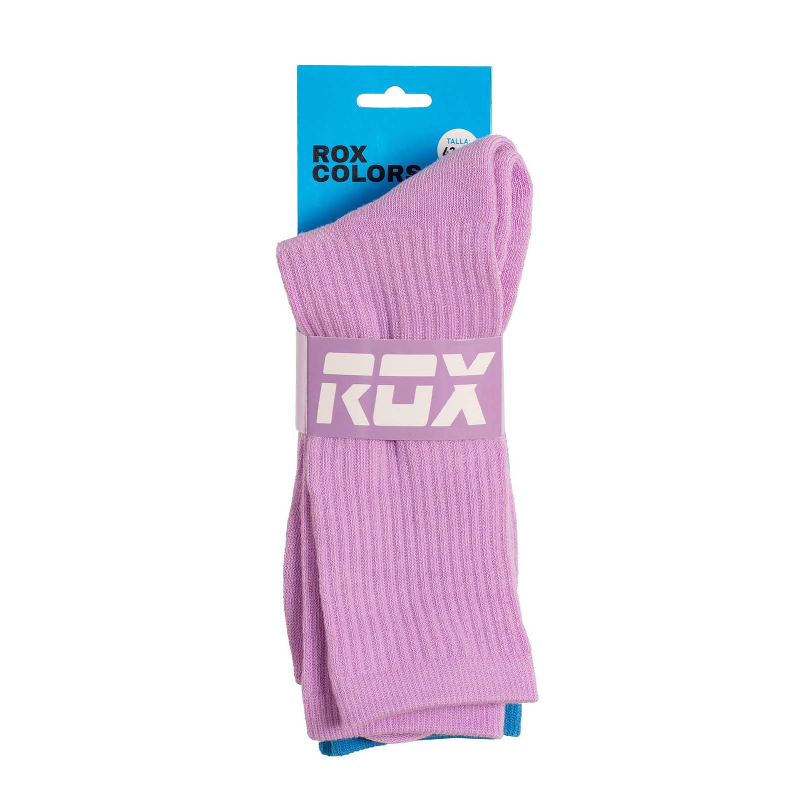 pack 2 pares calcetines rox colors violeta azul