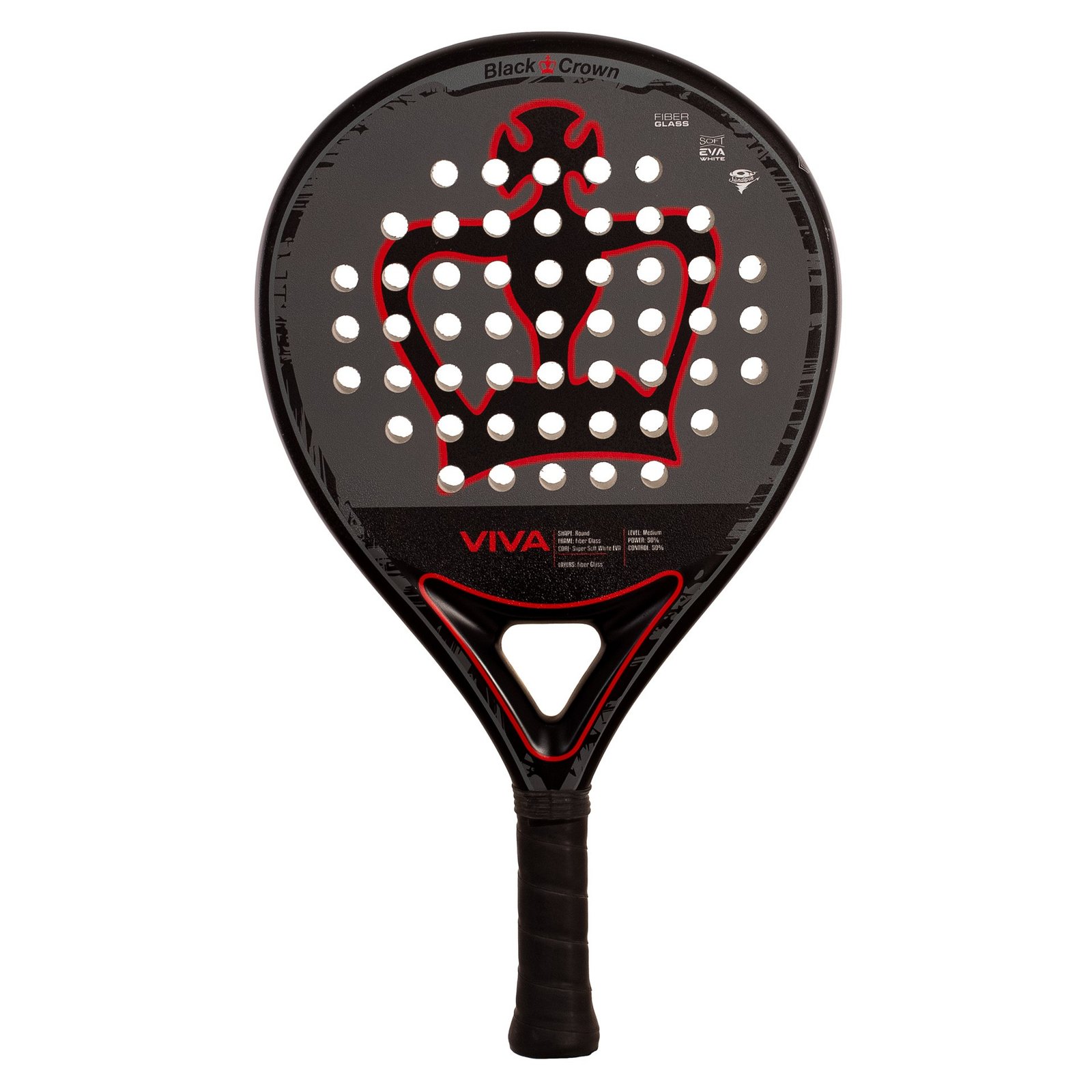 pala de pádel black crown viva 1