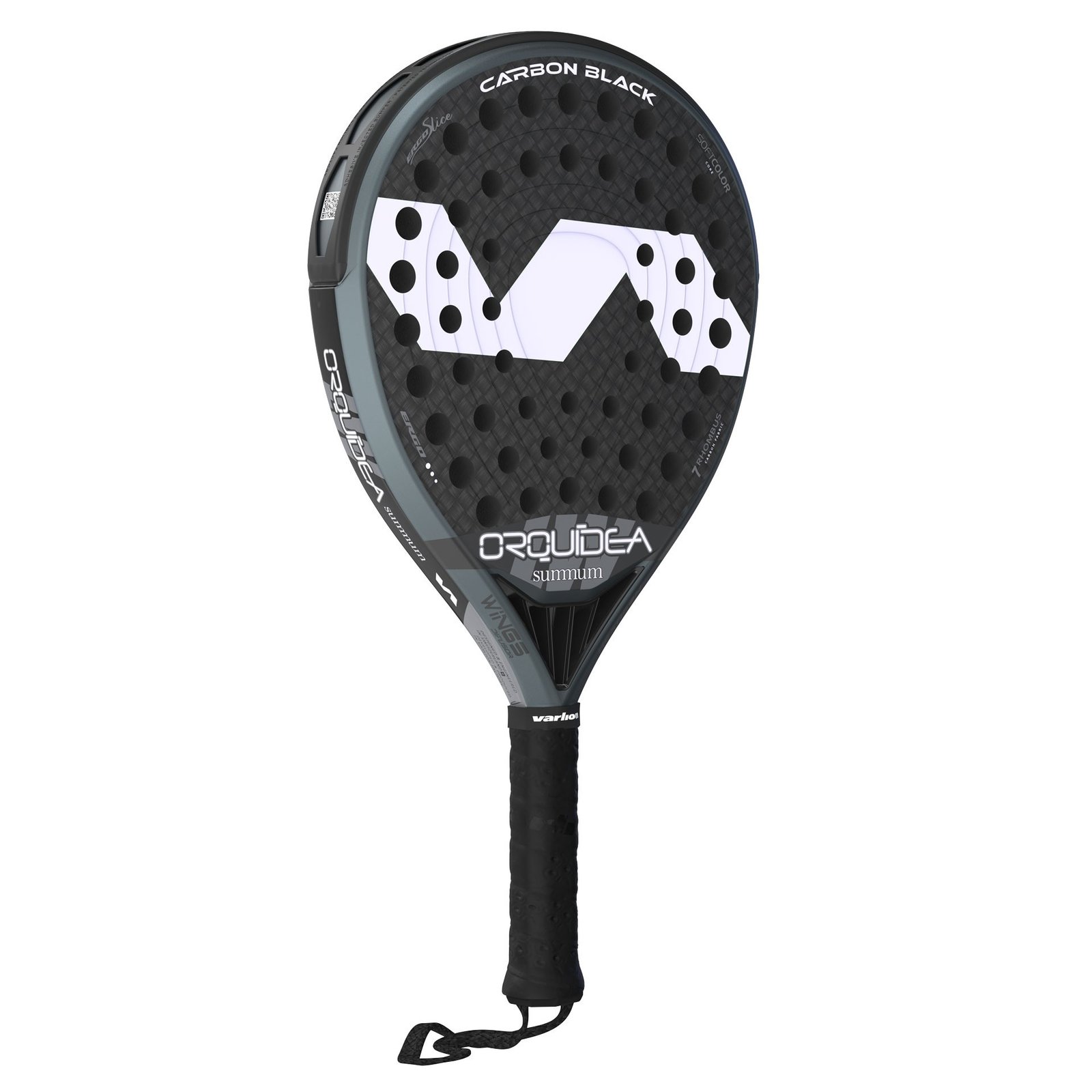 pala de pádel varlion lw carbon black orquidea 8