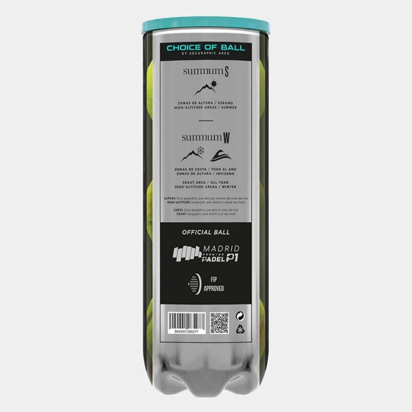 bote 3 pelotas de pádel varlion summum pro w 1