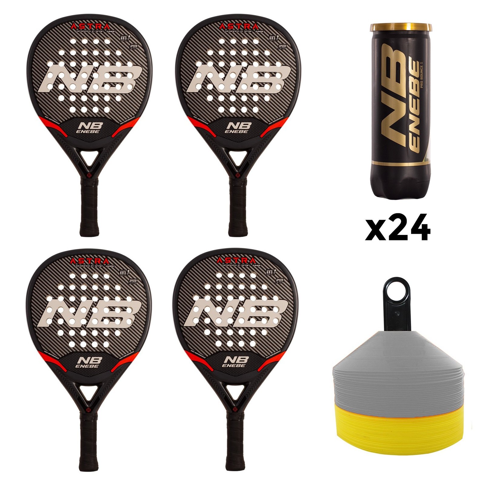 kit de entrenamiento pádel enebe astra junior
