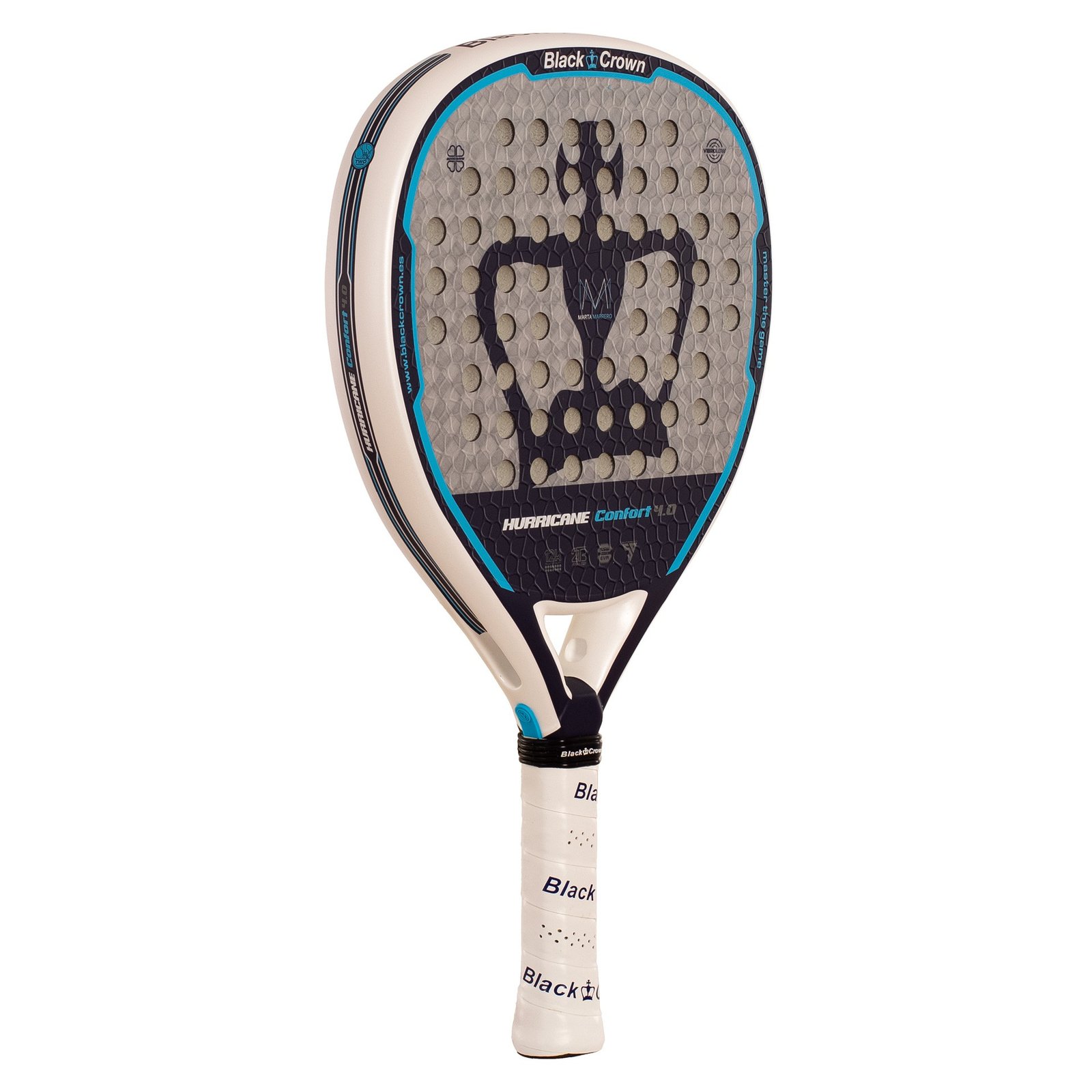 pala de pádel black crown hurricane comfort 4.0 1