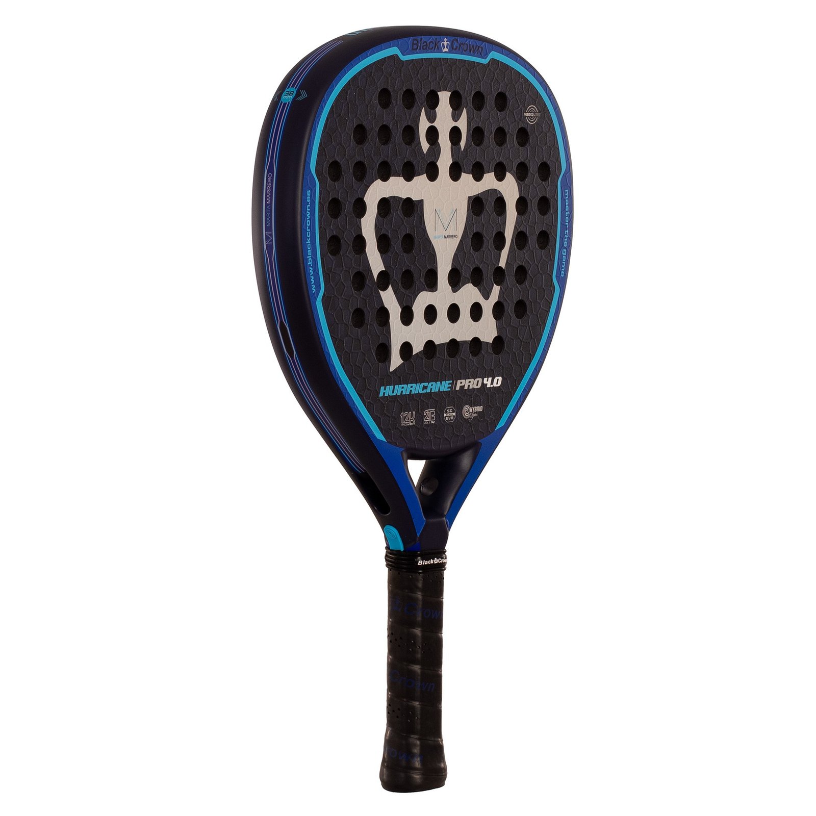 pala de pádel black crown hurricane pro 4.0 1