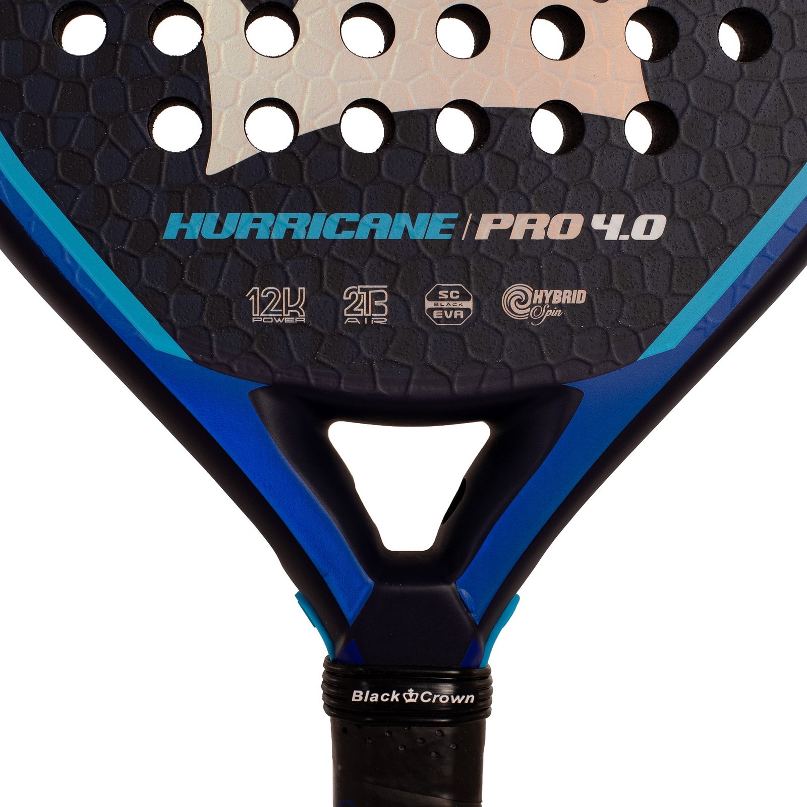 pala de pádel black crown hurricane pro 4.0 2