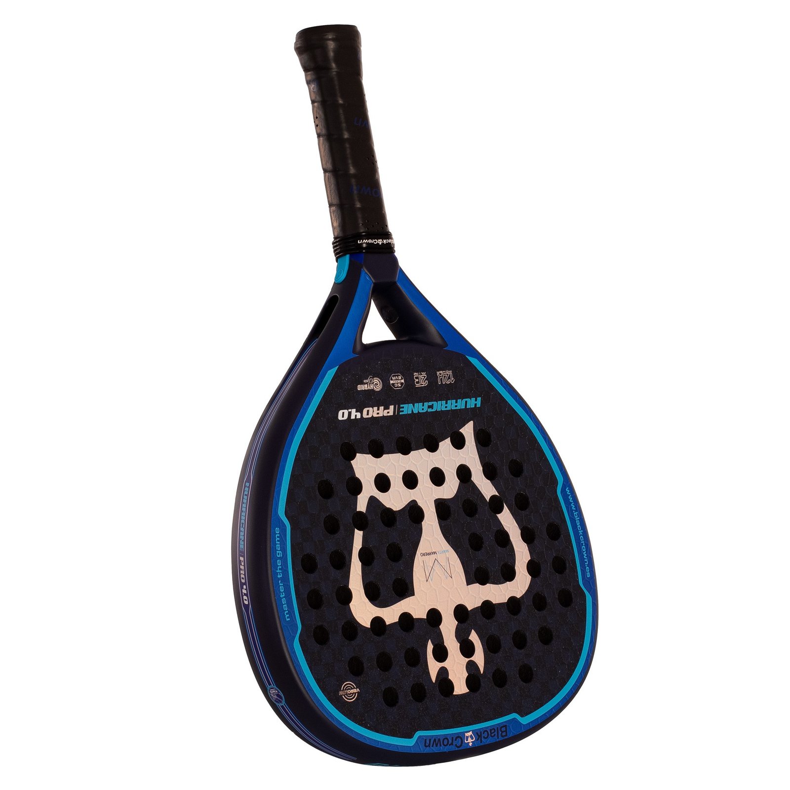 pala de pádel black crown hurricane pro 4.0 3