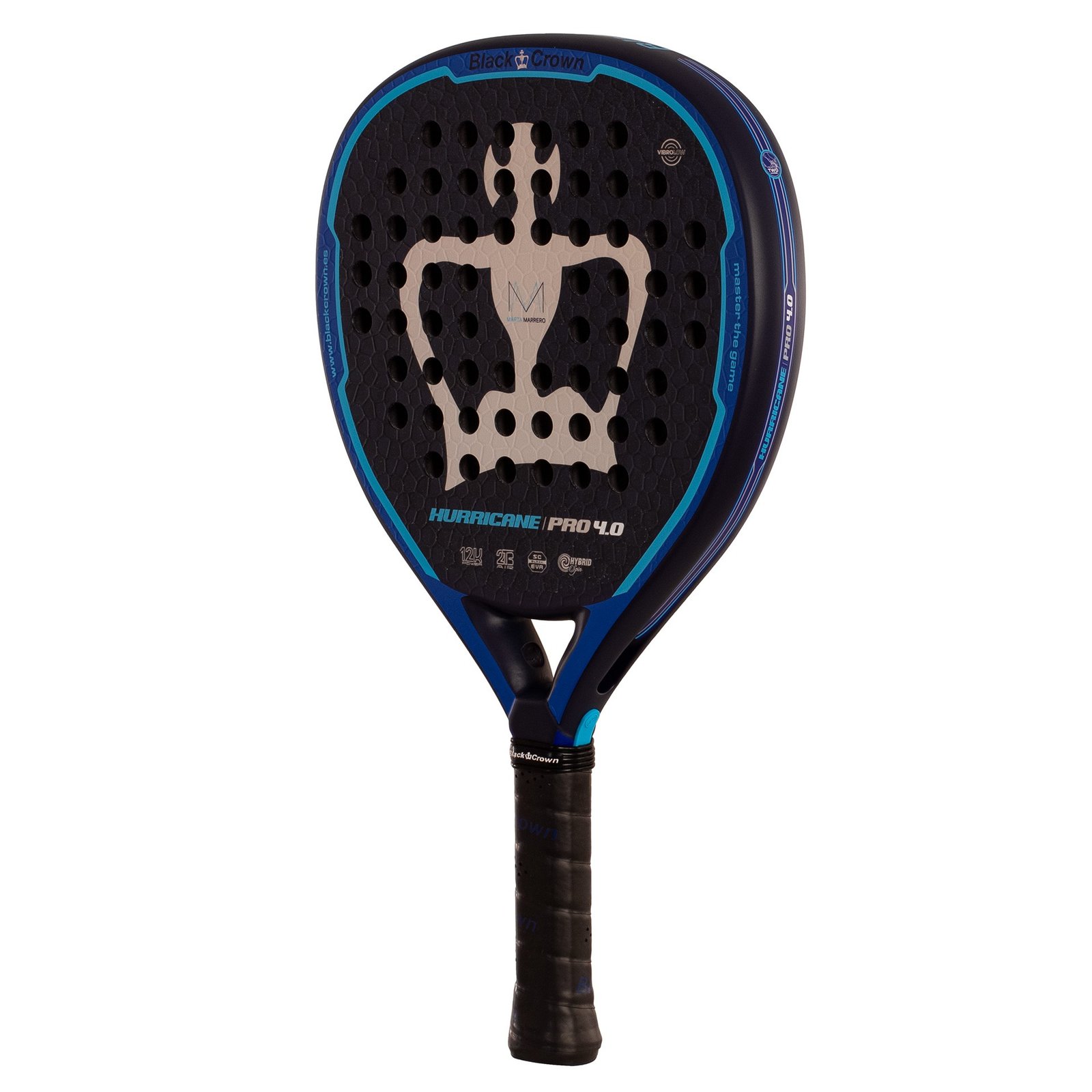 pala de pádel black crown hurricane pro 4.0 6