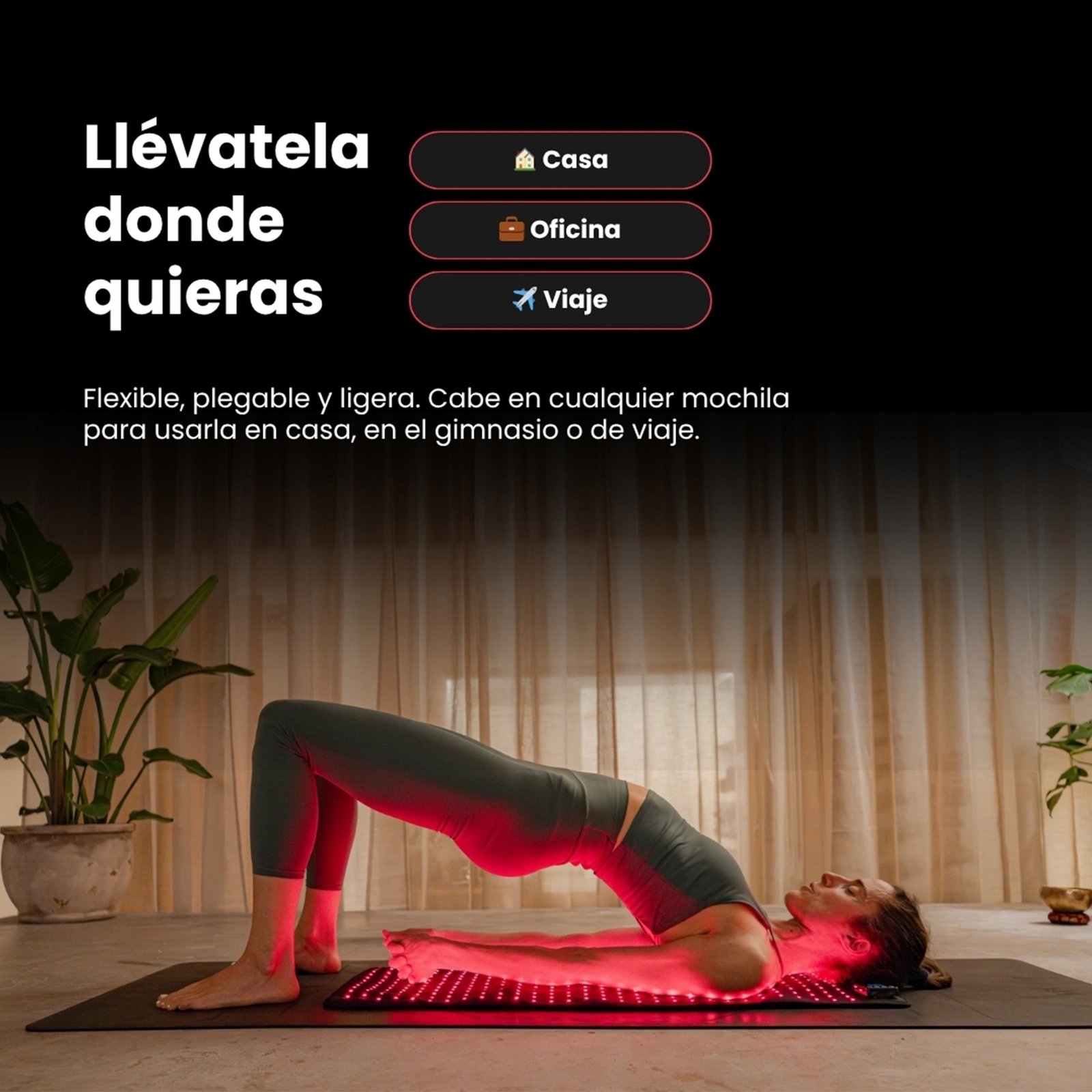 esterilla de luz roja – redinn mat 1