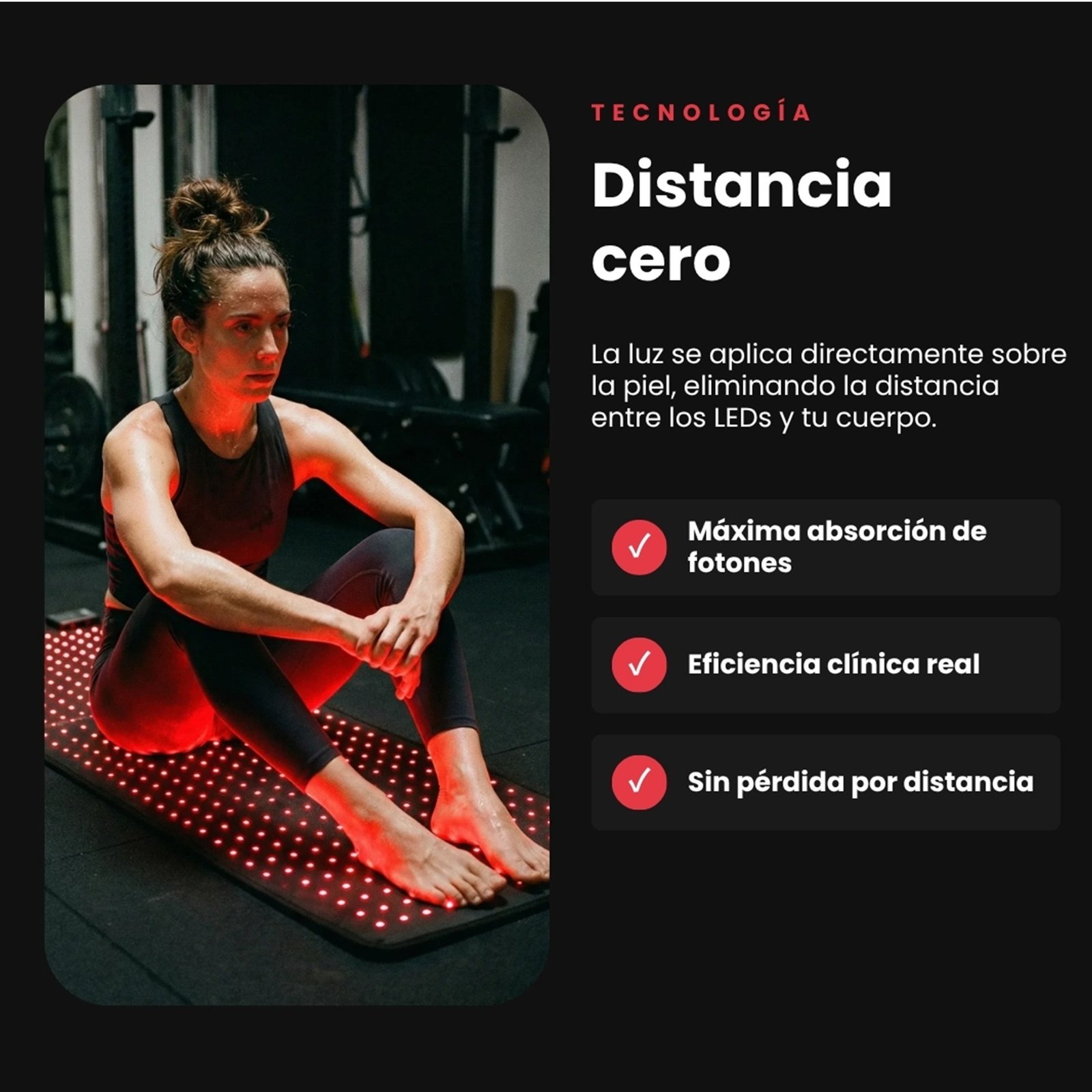 esterilla de luz roja – redinn mat 3