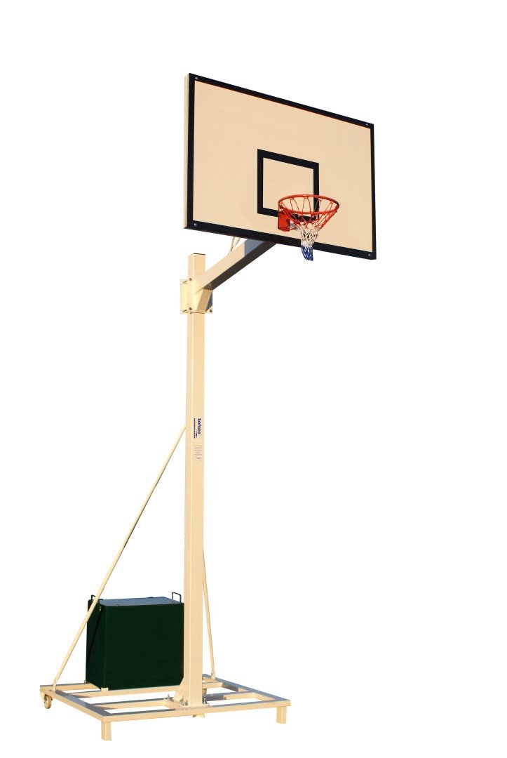 juego de 2 canastas baloncesto deluxe monotubo tubo 100 trasladable 2 ruedas con carro -sin tablero, aro 3