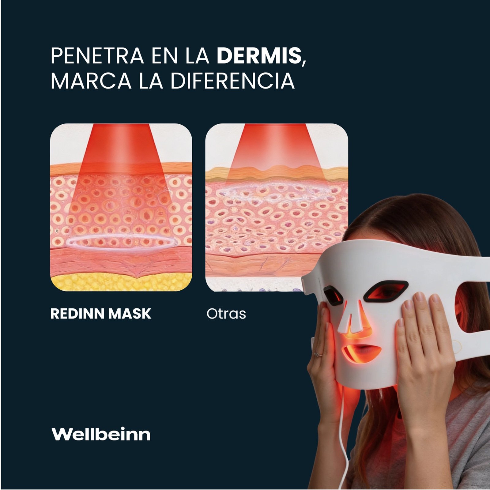 máscara de luz roja – redinn mask 1
